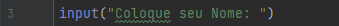 Como funciona o comando input no python