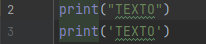 Comando print no Python